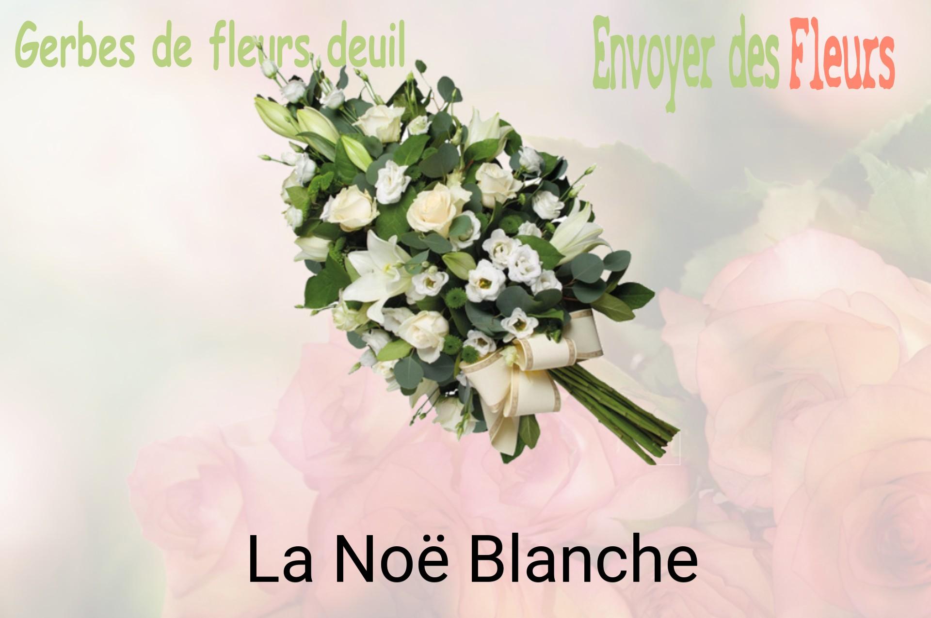 Gerbe de fleurs de deuil livrée à La Noë-Blanche